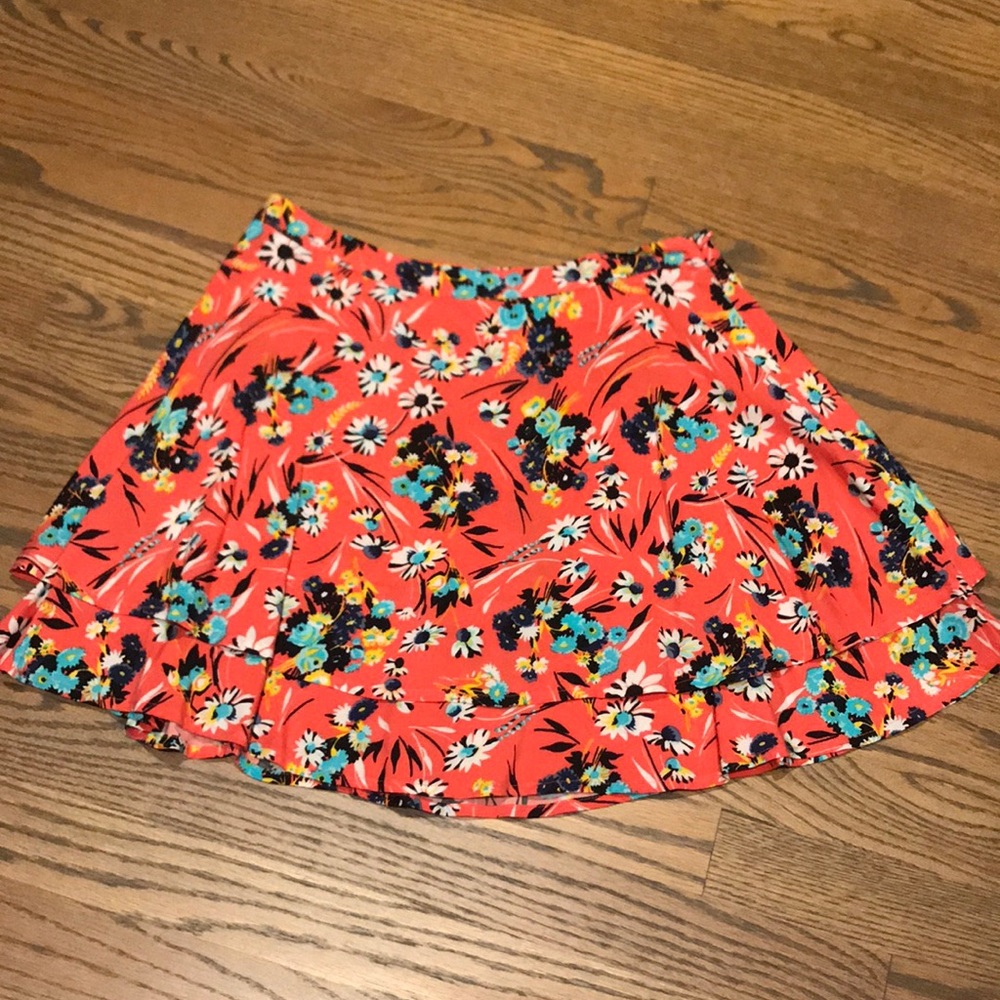 Pink Floral Skirt